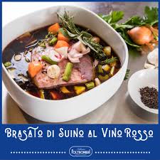 Carne di manzo tenerissima e succulenta. Brasato Di Maiale Al Vino Rosso Poltronieri Salumi