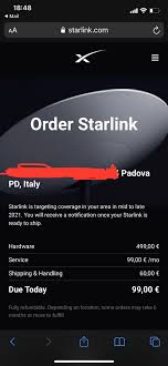 But paying with a credit card defers the purchaser's bill for a while. Starlink Pre Order Italy Starlink