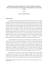 Pemilik mutlak terhadap segala sesuatu yang ada di muka bumi ini, termasuk harta benda, adalah allah swt. Pdf Pengembangan Ilmu Ekonomi Islam Lahirnya Lembaga Pendidikan Tinggi Islam Di Indonesia Sebagai Wadah Pengembangan Ilmu Ekonomi Islam