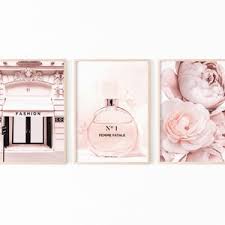 Find over 100+ of the best free perfume images. Fashion Wall Art Pink Set Of 3 Prints Peony Print Fashion Etsy