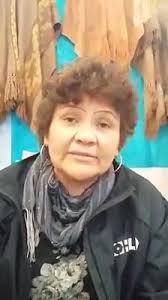 Fátima Delgado, de Belén, es una tejedora que está presente en la Feria del  Poncho desde hace 36 años. Hace ponchos con gusanos de seda. Fátima le  regaló al presidente Mauricio Macri el poncho que ...