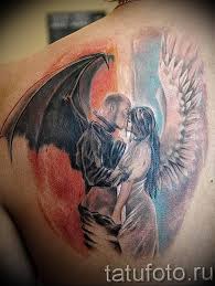 A great way to work angel and devil tattoos into one cohesive design is to take the yin yang approach. The Value Of The Angel And Demon Tattoo Meaning History Photo Sketches