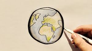 Peinture a l'huile sur carton entoilé , 30cmx30 cm représente un coucher de soleil ou la lune , tableau imaginaire abstrait en avant un arbre mort s'étale devant l'astre original signé, emballage soigné et port gratuit. Comment Dessiner Un Globe Terrestre Facile En Couleur Youtube