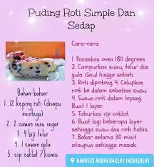 Resipi puding roti 3 layer peloless habis. Puding Roti Simple Harvest Moon Bakery Ingredient Facebook