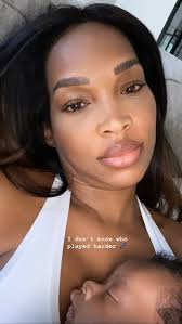 Malika Haqq Goes Makeup-Free in Selfie With Newborn Son Ace Flores