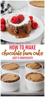 Easy Chocolate Lava Cake Just 6 Ingredients Lil Luna Recipe Easy Chocolate Lava Cake Lava Cakes Chocolate Lava Cake