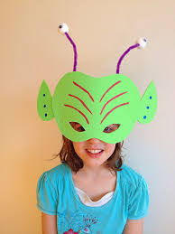Masque Extraterrestre Alien Mask Kunst Fur Kinder Handwerksraum Alien Party