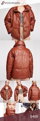 Nwt Free People Leather Puffer Jacket Clothes Design Free People Jacket Puffer Jackets