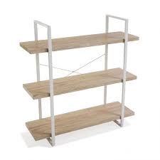 Expédié sous moins de 2 semaines. Etagere 3 Etages Bois Clair Et Structure En Metal Touipi Etagere Pas Cher