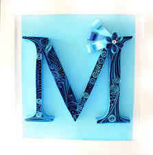 Paper typography can be best illustrated with her designs. Paper Quilling Letter M 3 Steps Instructables