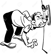 Image result for peeping tom cartoon