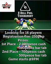 You challenge yourself and you win (at least i hope). Hello Everyone 8 Ball Pool Tournament All Stars Sports Bar Cebu Facebook