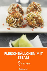 Fleischballchen Mit Sesam Rezept Rezepte Fleischballchen Fingerfood Rezepte