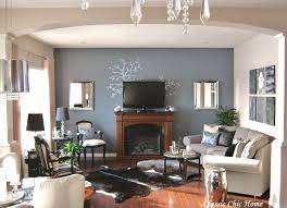 I Like The Decal Behind Tv Corner Fireplace Living Room Rectangular Living Rooms Living Room With Fireplace