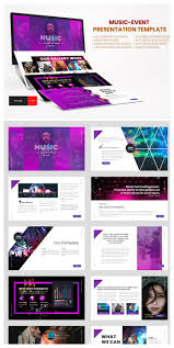 Music Event Powerpoint Template Event Organizer Company Music Event Powerpoint Templates