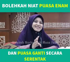 Walaupun bulan syawal sudah menjelma, suasana ramadhan yang penuh keberkatan masih dirindui. Audiokuliah Ustazah Asma Harun Niat Puasa Enam Dan Puasa Ganti Serentak Boleh Ke Facebook