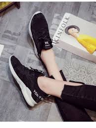 إشتري حذاء رياضي نسائي باربطة تصميم سادة قابل للتنفس women s sports shoes في jollychic الدفع عند الاستلام color sport shoes sports shoes sneakers