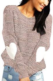 Irish inspiration for crew neck woollen jumpers and other irish gifts such as scarves, all wool socks, perfume burton mens camel vertical texture crew jumper, camel. Shermie Hermie Women S Cute Heart Pattern Patchwork Long Sleeve Round Neck Knits Sweater Pullover Pullover Sweater Women Stylish Jumper Knitting Women Sweater