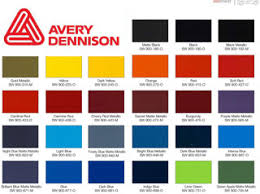 27 Disclosed Avery Vinyl Color Chart