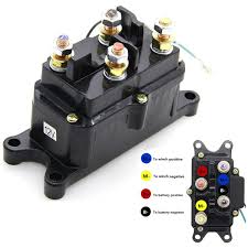 When you use your finger or even follow the circuit with your eyes all circuits are usually the same : Amazon Com Kansmart 12v 250a Winch Solenoid Relay Contactor Thumb Truck For Atv Utv 4x4 Vehicles Industrial Scientific