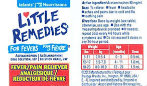 batch of infant fever remedy recalled contains less drug