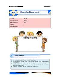 Belajar konsep gaya dalam fisika dengan modul dan kuis interaktif di wardaya college. Lks Momen Inersia