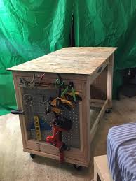 Portable Folding Heavy Duty Wood Workbench Etsy In 2020 Workbench Diy Garage Work Bench Cool Woodworking Projects