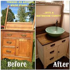 Diy Turning An Antique Wash Stand Into A Bathroom Vanity Antique Wash Stand Wash Stand Bathroom Vanity