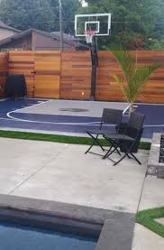 The innovative basketball court tiling is low maintenance, easy to clean, responds exactly like hardwood, and comes with a lifetime warranty. 27 Outdoor Home Basketball Court Ideas Sebring Design Build