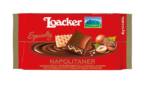Manner wafers are made of five layers of tender wafers filled with four layers of delicate hazelnut cocoa cream, containing 12% hazelnuts in the cream. Loacker Chocolate Specialty Napolitaner A Classic Hazelnut Pleasure