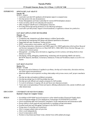 Sap Abap Resume Samples Velvet Jobs