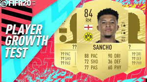 Join the conversation using #fifaratings on social media! Fifa 20 Jadon Sancho Growth Dynamic Potential Test Youtube