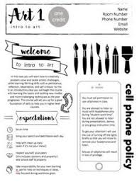 Updated High School Art Syllabus Edit To Fit Your Own Needs In Google Slides Art Syllabus High School Art Lessons High School Art Room