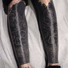Tttism Blackout Tattoo Black Skull Tattoo Black Tattoo Cover Up