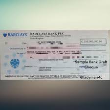 As discussed earlier, both bank draft vs certified cheque is used to transfer funds to the payee when the amount is larger. We Are Buyers Direct Buyer Authority Of Bank Drafts Note The Photos Are For Illustration Only Bank Drafts From European Banks 100m Euro Usd Minimum No Maximum Limit Letter Of Confirmation From Drawee