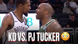 All throughout this series, the bucks have entrusted p.j. Kevin Durant Pj Tucker Got Into It In Game 3 Youtube
