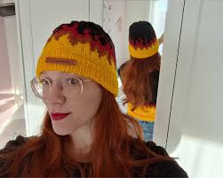 Knitting Flames Hat PDF Pattern Instant Download Pattern English PDF  Pattern