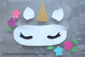 Trace the horn template onto the yellow or white cardstock. How To Make A Unicorn Horn Sleep Mask From A Recycled T Shirt Creative Green Living