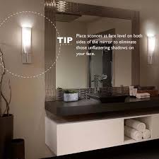 The mirror features 10 light bulbs that deliver soft. Pin By Philips Lighting Us On Lighting 101 Eclectic Bathroom Design Bathroom Lighting Design Home Lighting Design