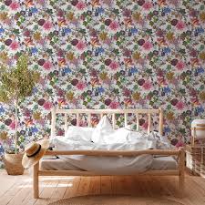 Althea White Flower Garden Wallpaper