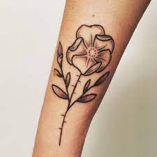 Alberta Wild Rose Professional Stick And Poke By Belladonnahurricane Vegan Ink Wild Rose Tattoo Tattoos Poke Tattoo
