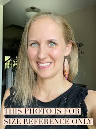 Copper Glitter, Dark Purple and Tawny Brown Triple Layered Faux Leather  Stainless Steel Earrings