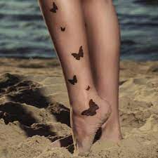 Butterfly Tattoo On Ankle Ankle Tattoo For Girl Thigh Tattoos Women Butterfly Tattoo On Ankle