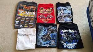 Monster Jam Monster Truck T Shirt Lot Of 8 Adult Large Shirts 1735930392