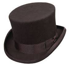 Twain Scala Wf569 Brown Wool Felt Top Hat 5 5 Tall Black Top Hat Wool Felt Hats For Men