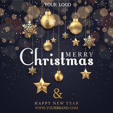 Aggiungi un modo di dire. Merry Christmas Happy New Year Template Postermywall