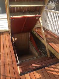 The wide opening allows storage items such as deck and patio furniture, and large items such as pool tables and furniture, to be easily moved in and out of a basement. Problem Solving In Building Construction Urban Basement Access