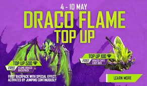 Free fire players can use this reward.fgarena.com website for the free fire also offers free content and skins during special events and streams. Free Fire Draco Flame Top Up Event Schedule Rewards And More Ginx Esports Tv