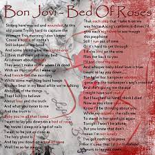 Maybe you would like to learn more about one of these? Bon Jovi Bed Of Roses 1992 Bon Jovi Rose Quotes Classic Rock Lyrics