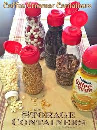 11 Genius Organizing Hacks For The Most Type A Person In Your Life Creamer Container Coffee Creamer Container Reuse Containers